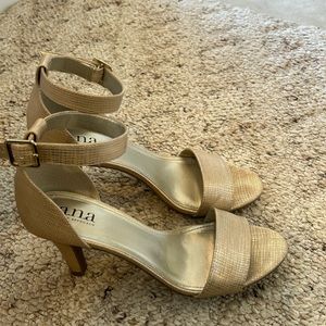 Silver/gold heels